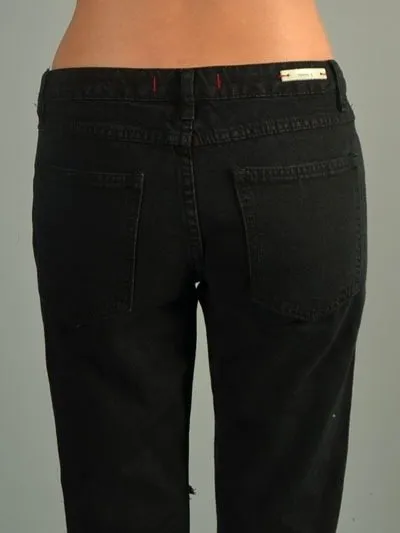 Last Chance! Signature 8 Destroyed Boyfriend Jeans IP629B Black