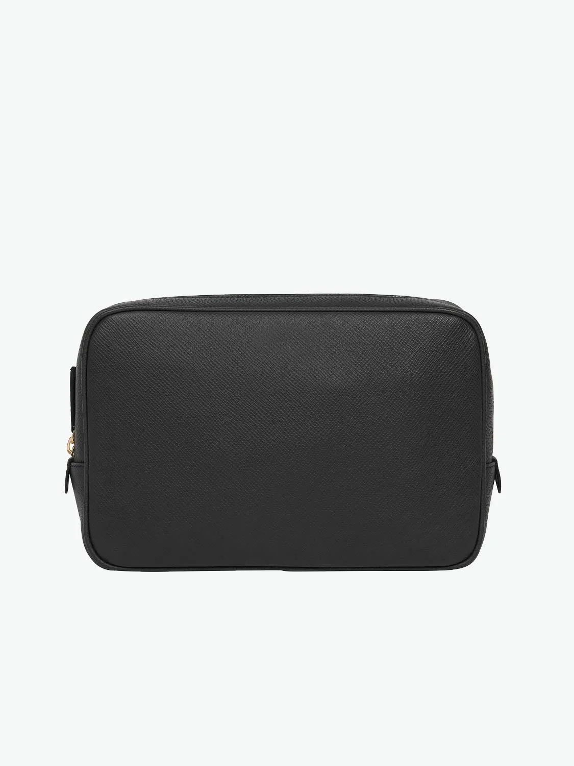 Leather Tech Accessories Pouch Black