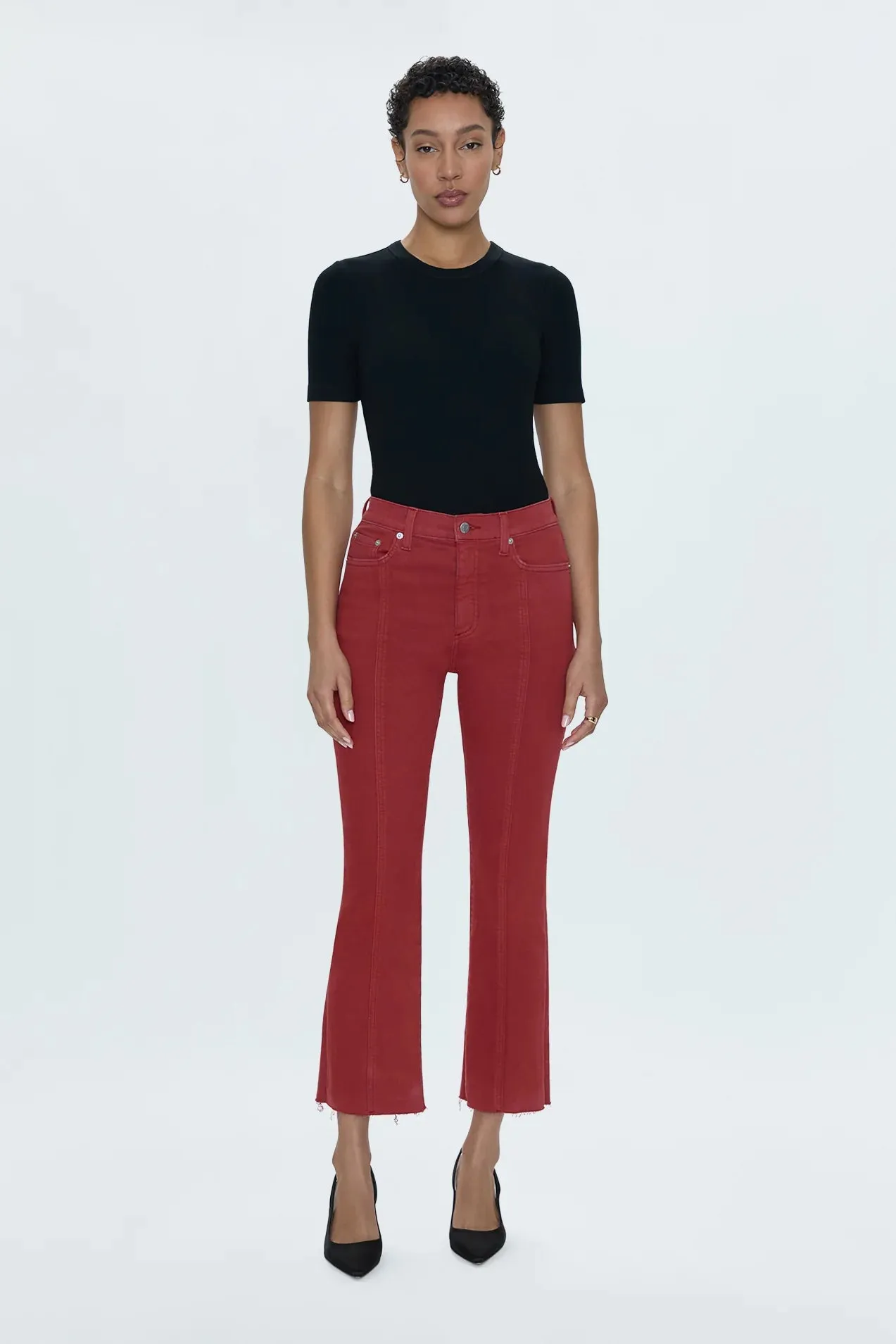 Lennon Crop Jean | Rouge