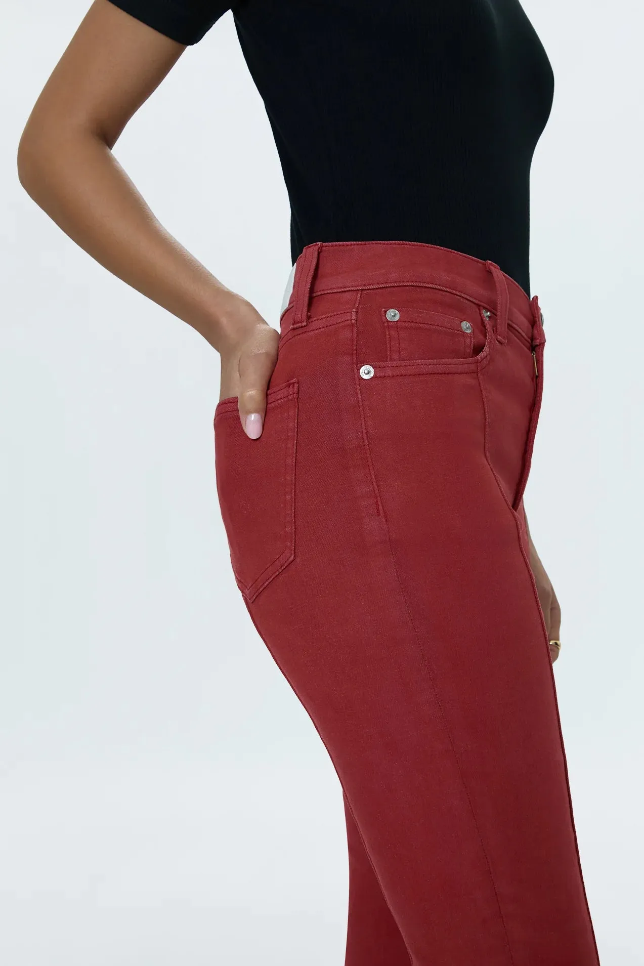 Lennon Crop Jean | Rouge