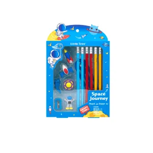 Little Tree Space Journey Astro Pencil & Eraser Combo Set.