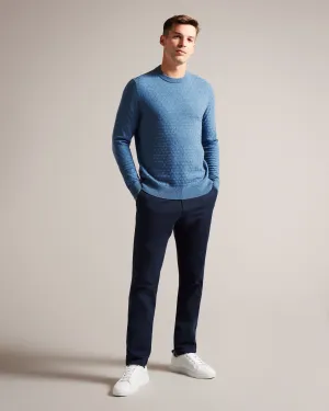 Loung Long Sleeve T Knit Jumper Blue