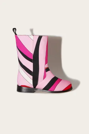 Marmo-Print Boots