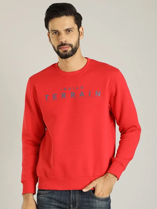 Men Full Sleeve Graphic Crew Neck Sweatshirt