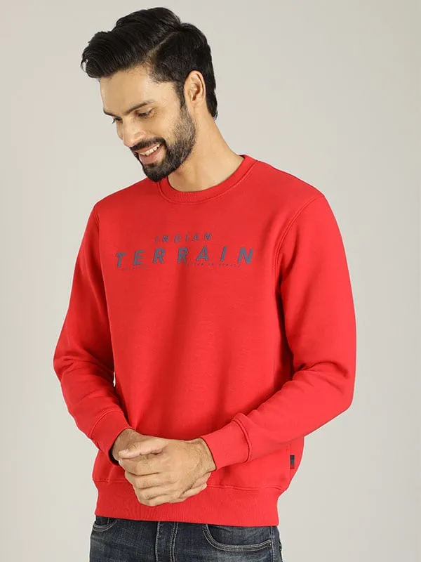 Men Full Sleeve Graphic Crew Neck Sweatshirt