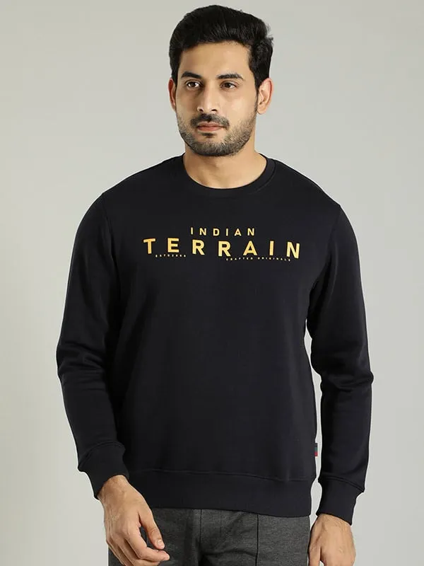 Men Full Sleeve Graphic Crew Neck Sweatshirt