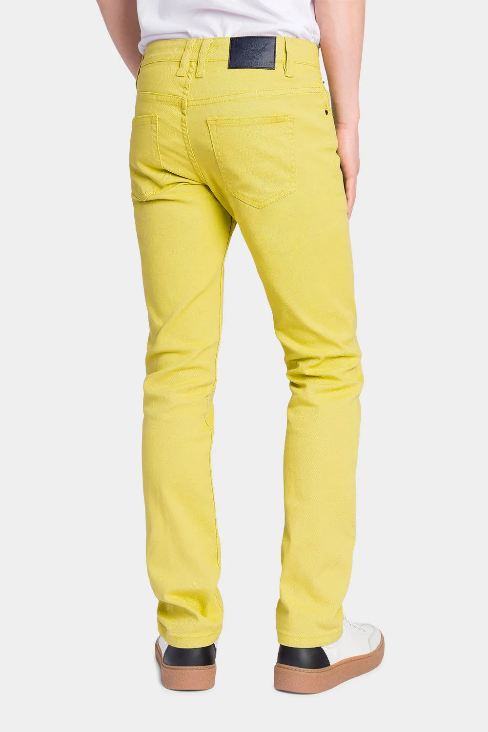 Men's Essential Skinny Fit Colored Jeans (Yellow)