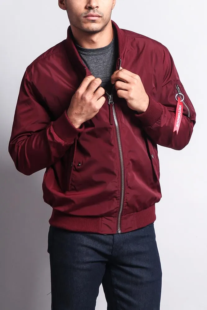 Men's Lightweight Bomber Flight Jacket