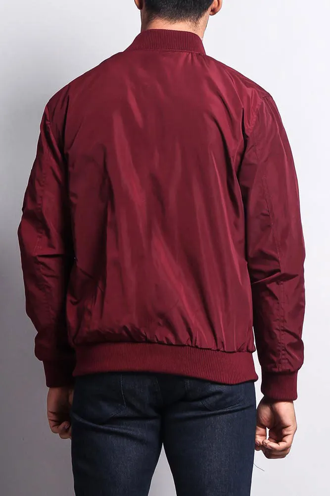 Men's Lightweight Bomber Flight Jacket