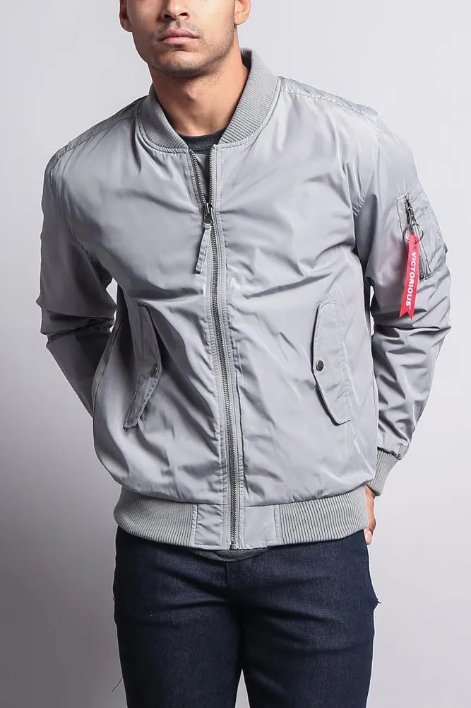 Men's Lightweight Bomber Flight Jacket