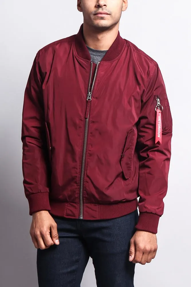 Men's Lightweight Bomber Flight Jacket