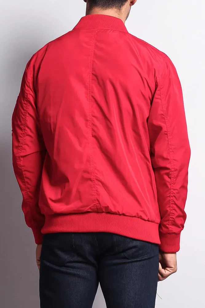 Men's Lightweight Bomber Flight Jacket