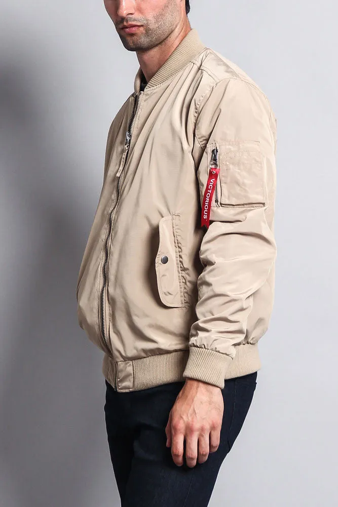 Men's Lightweight Bomber Flight Jacket