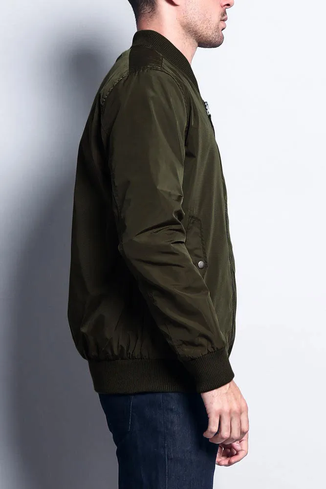 Men's Lightweight Bomber Flight Jacket