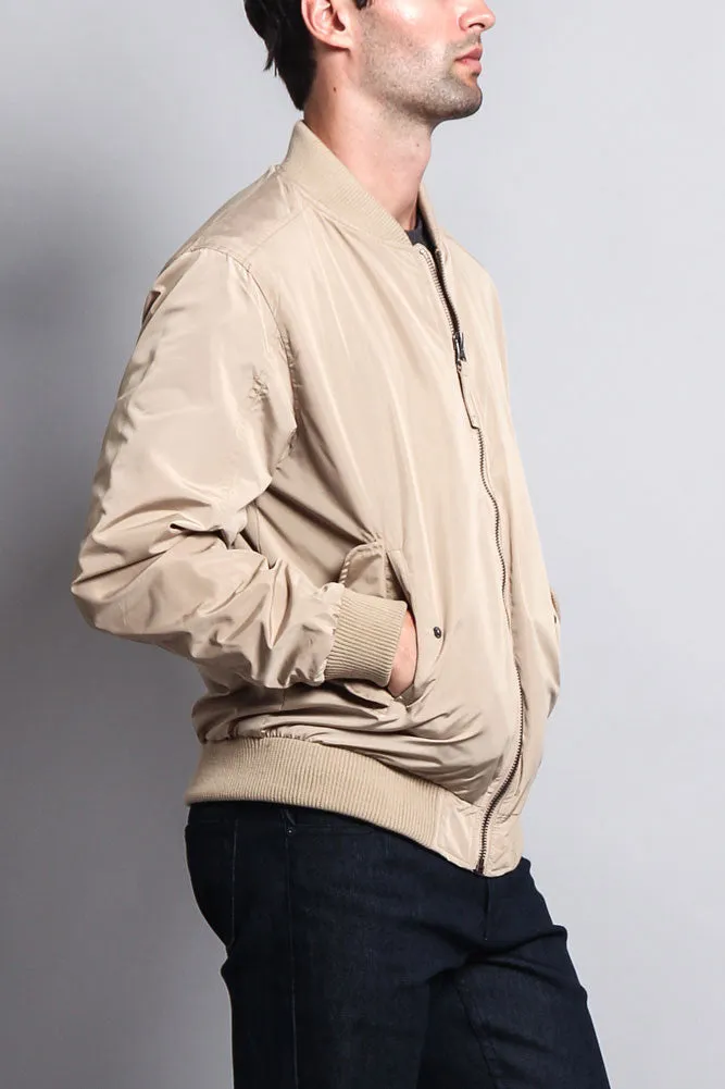 Men's Lightweight Bomber Flight Jacket