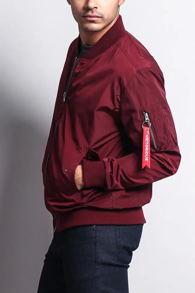 Men's Lightweight Bomber Flight Jacket