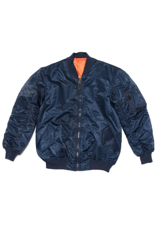 Men's Reversible Padded Bomber Flight Jacket