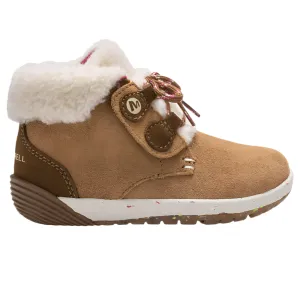 Merrell Toddler Girls Bare Steps Boot 2.0 Chestnut Suede