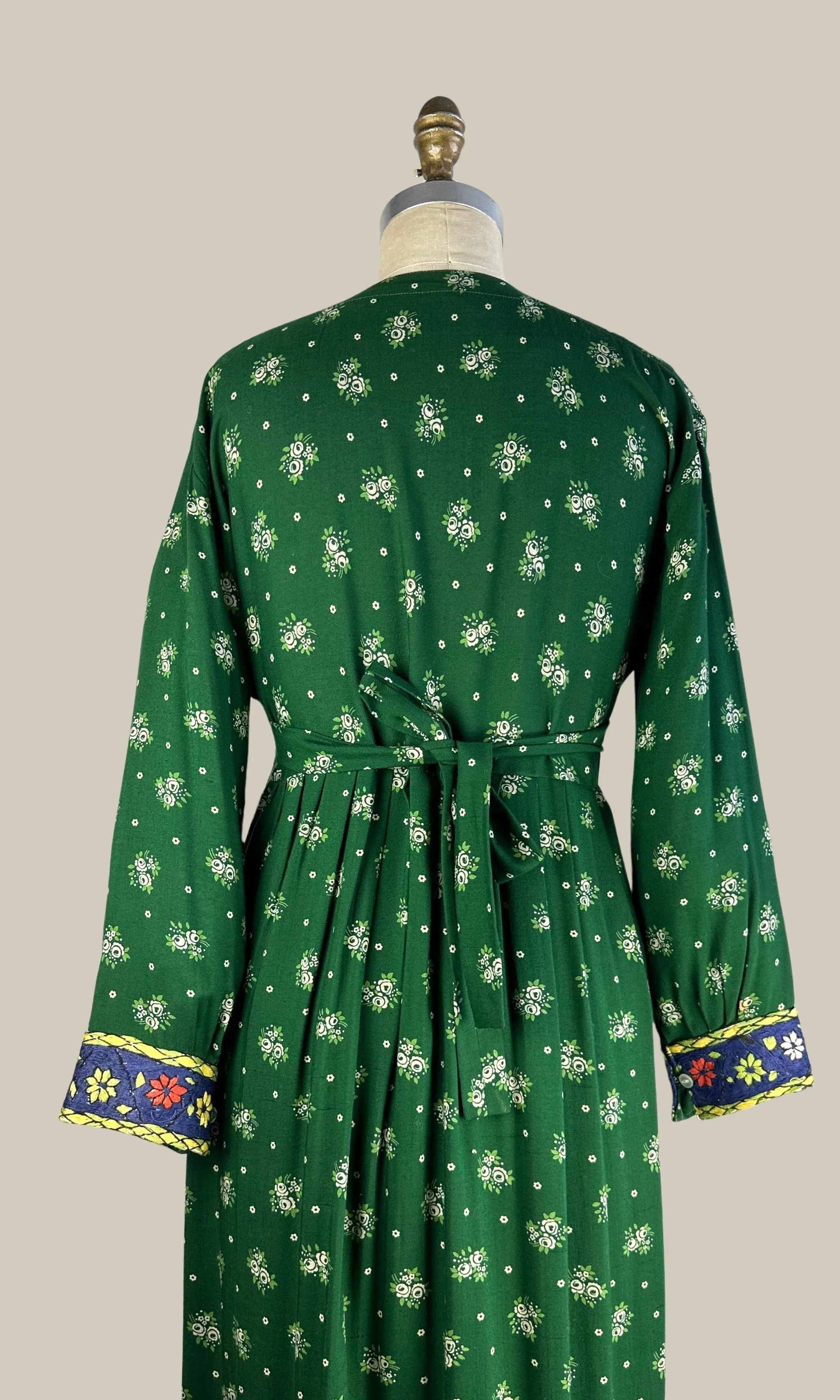 NICE FOLK 70s Hand Embroidered Afghan Hazaragi Dress • Medium