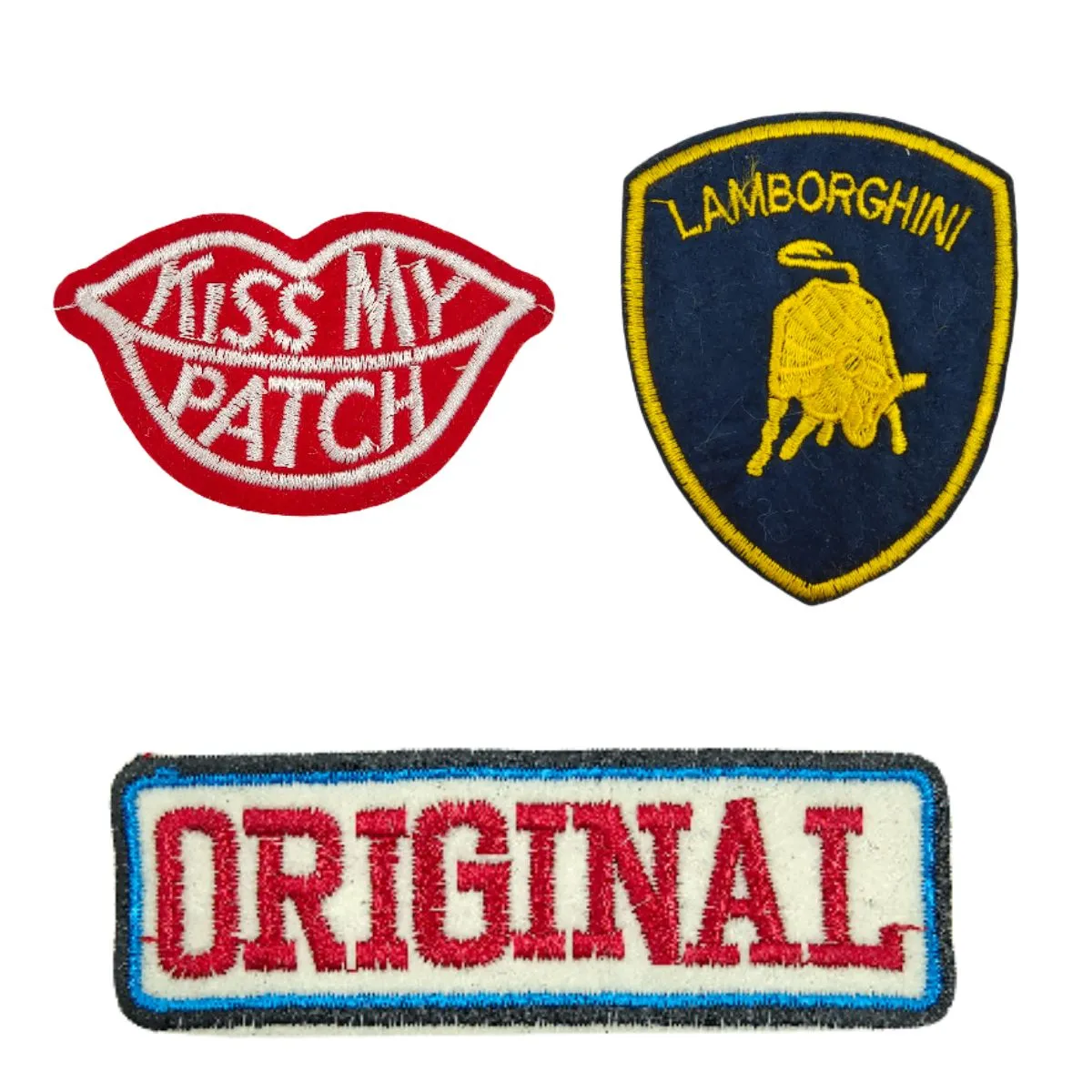 Nicely Embroidered Multi-Color Patches (Pack Of Three)