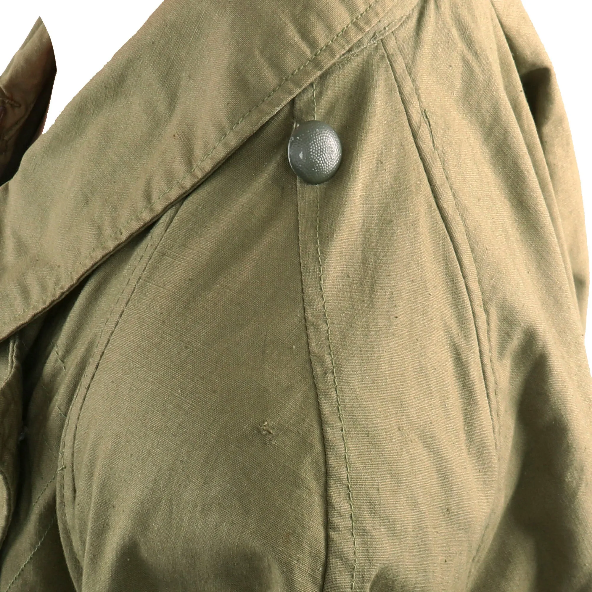 Original German WWII Heer Army EM/NCO Afrikakorps DAK Tropical Kradmantel Motorcycle Overcoat by Thiele & Co. München