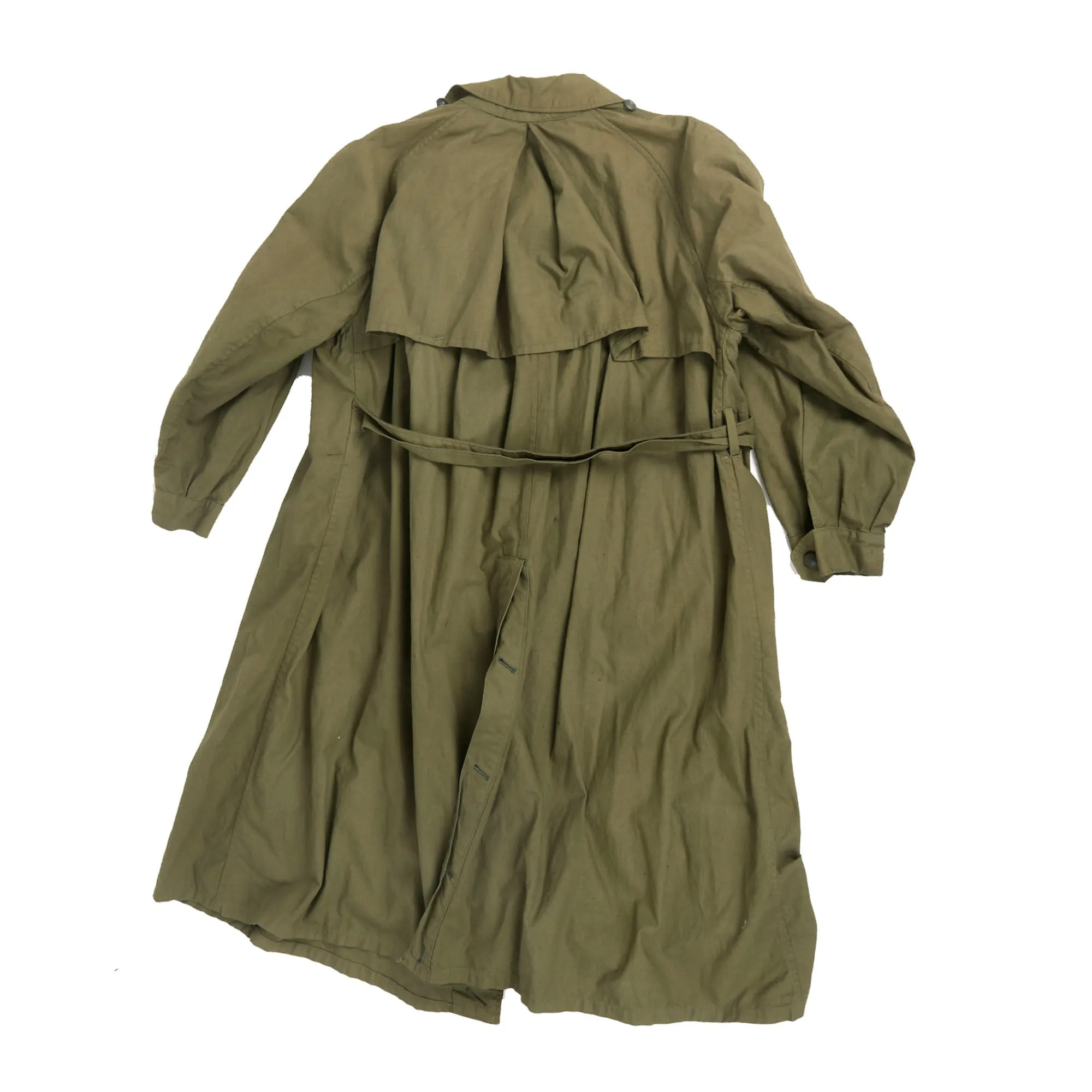 Original German WWII Heer Army EM/NCO Afrikakorps DAK Tropical Kradmantel Motorcycle Overcoat by Thiele & Co. München