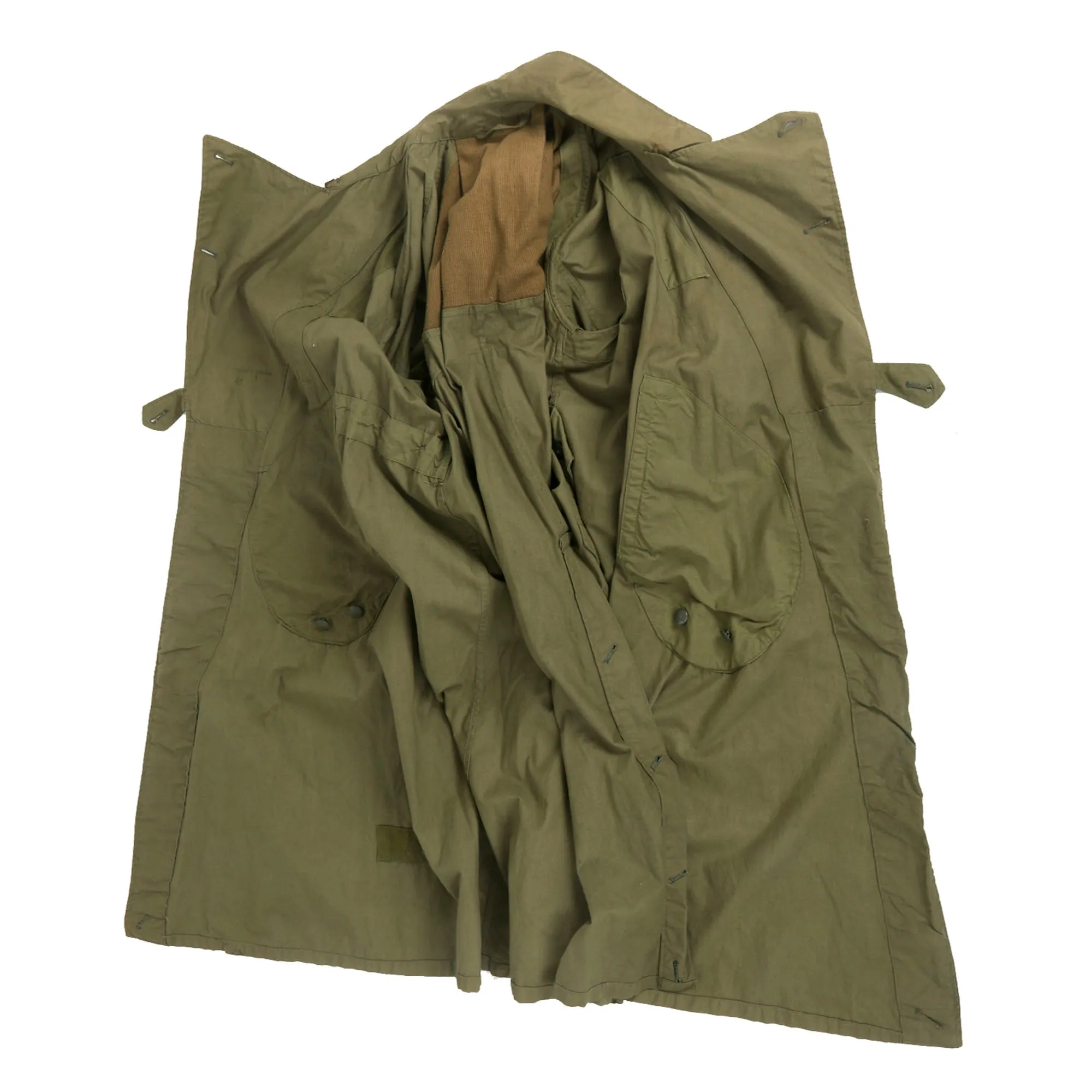 Original German WWII Heer Army EM/NCO Afrikakorps DAK Tropical Kradmantel Motorcycle Overcoat by Thiele & Co. München