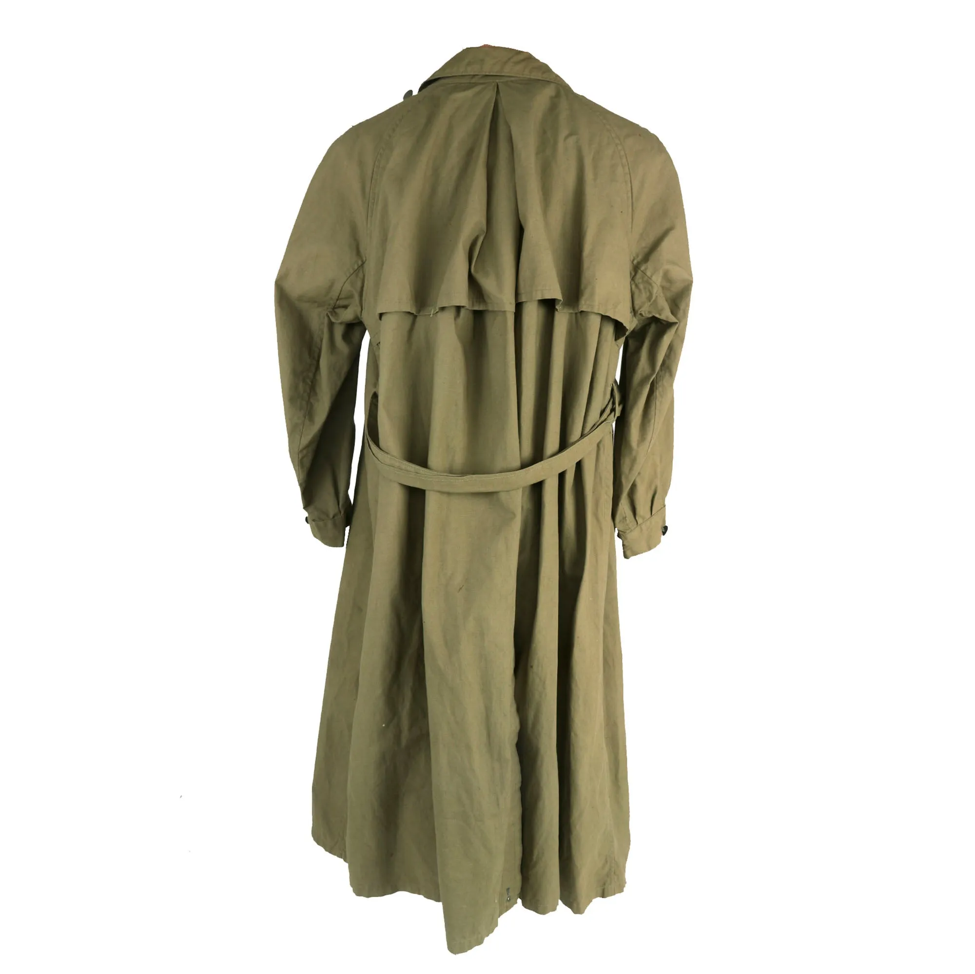 Original German WWII Heer Army EM/NCO Afrikakorps DAK Tropical Kradmantel Motorcycle Overcoat by Thiele & Co. München