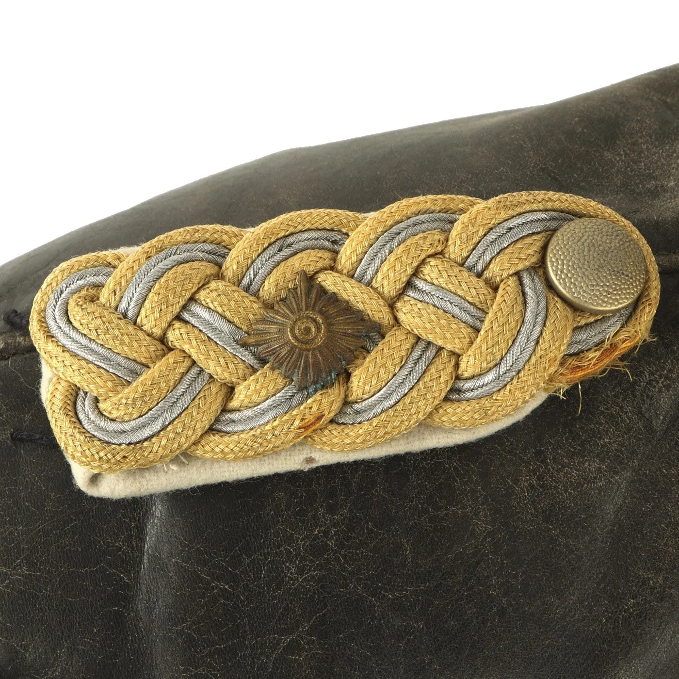 Original German WWII Luftwaffe Generalleutnant Hans Hückel Attributed Leather Greatcoat