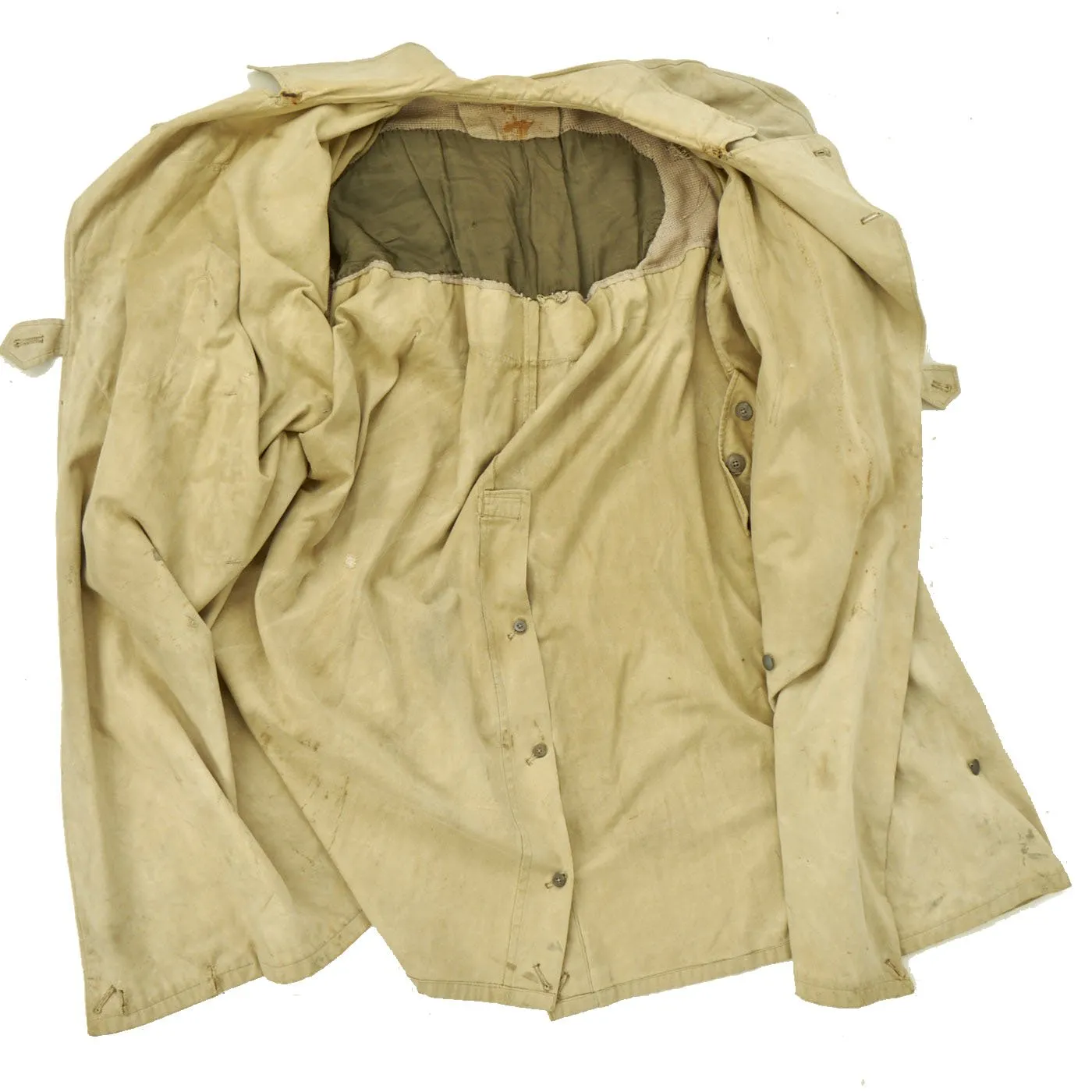 Original German WWII Luftwaffe Tropical Motorcycle Overcoat