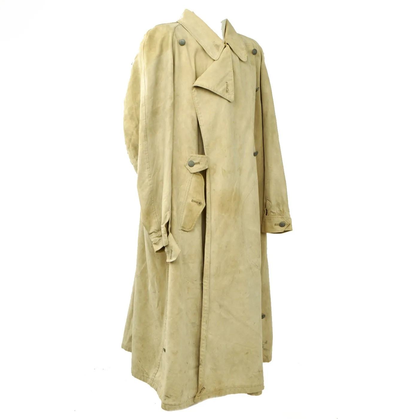 Original German WWII Luftwaffe Tropical Motorcycle Overcoat