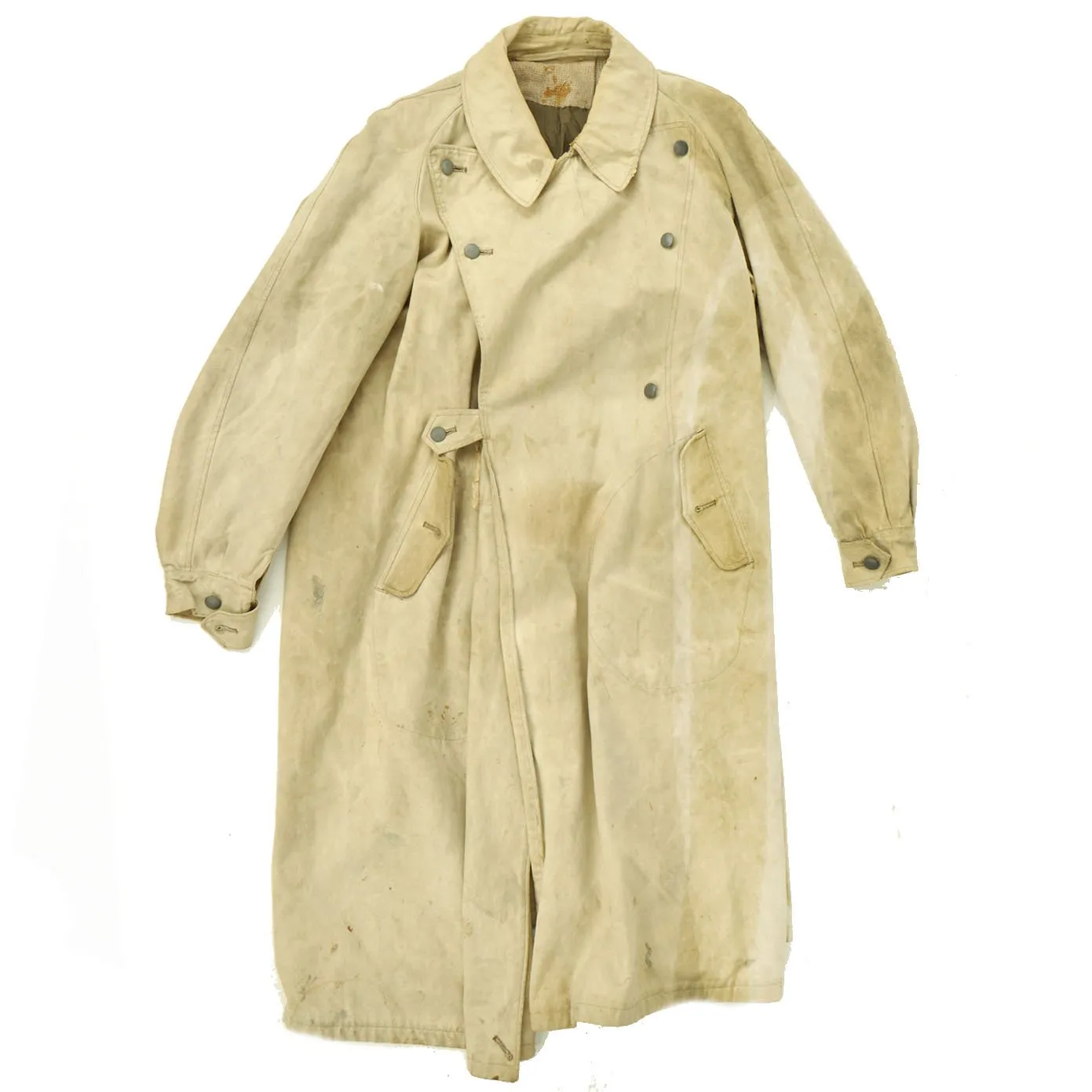 Original German WWII Luftwaffe Tropical Motorcycle Overcoat