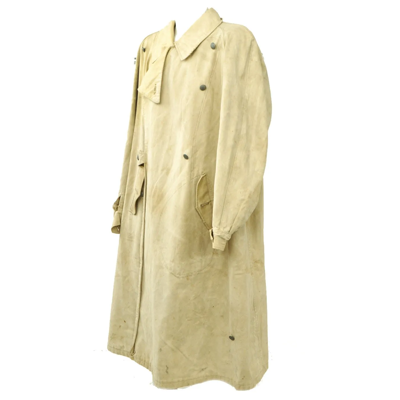 Original German WWII Luftwaffe Tropical Motorcycle Overcoat