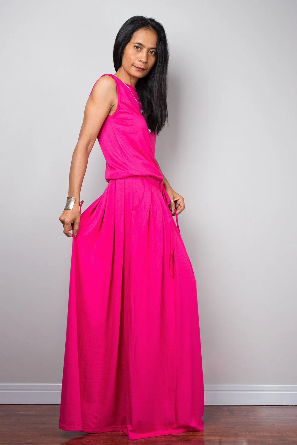 Pink Dress -  Sleeveless maxi dress : Autumn Thrills Collection No.9s