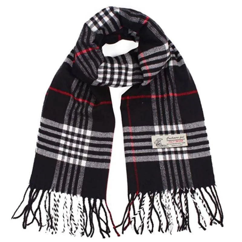 Plaid Scarf, Warm, Soft & Colorful for Men & Women