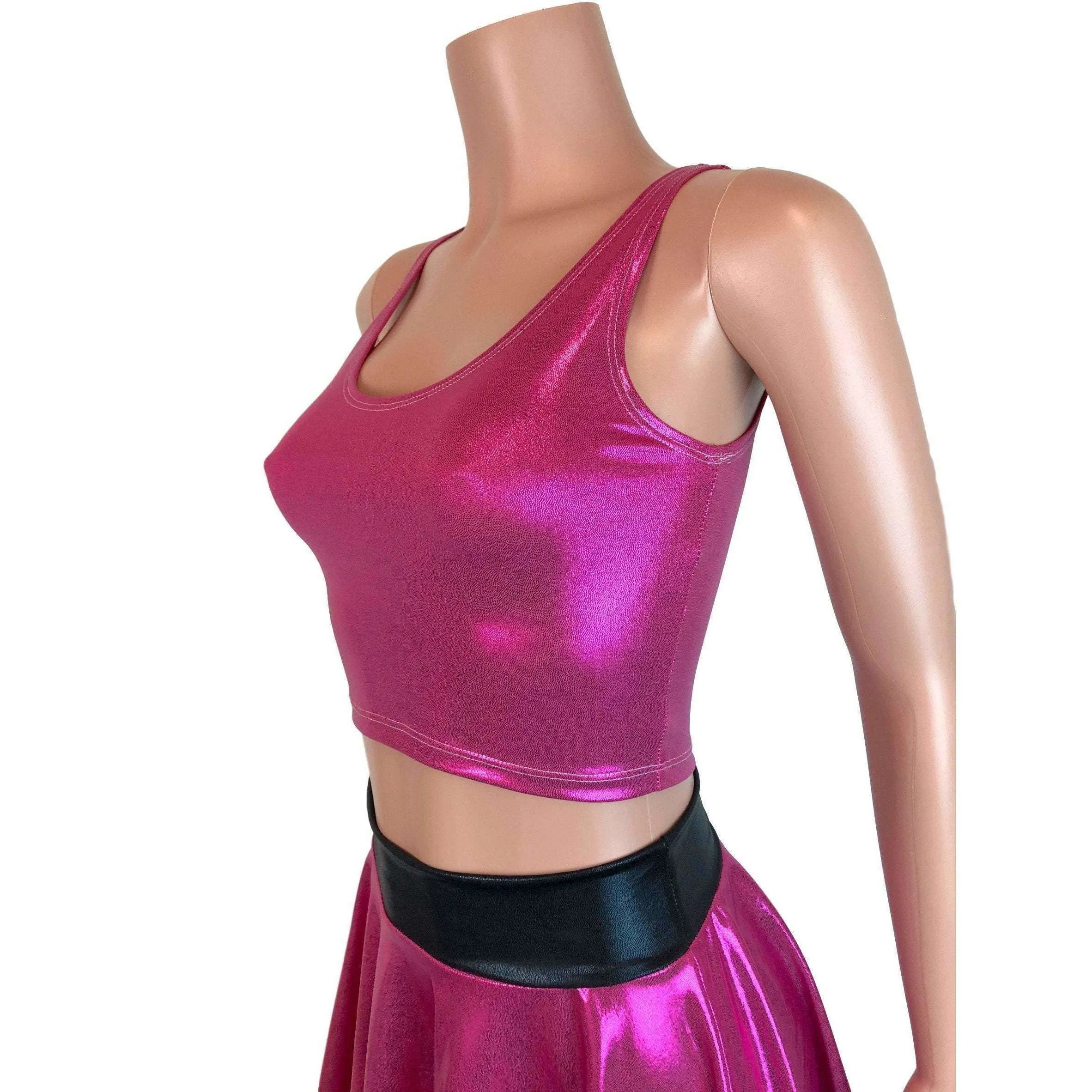 PowerPuff Girls BLOSSOM Costume W/ Pink Pencil Skirt and Crop Top