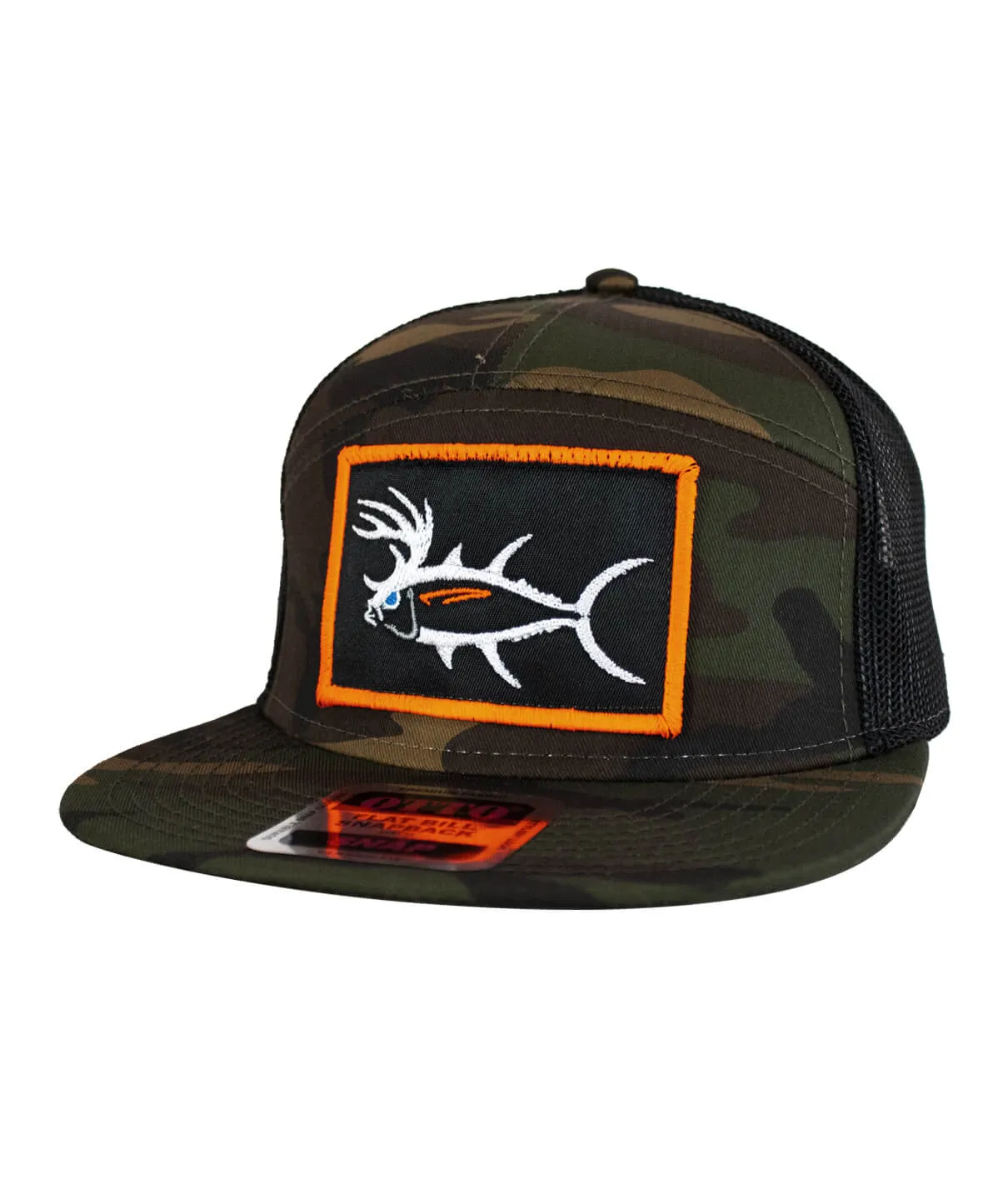 "Buck-Eye Patch" OTTO Unisex 7 Panel Trucker Hat