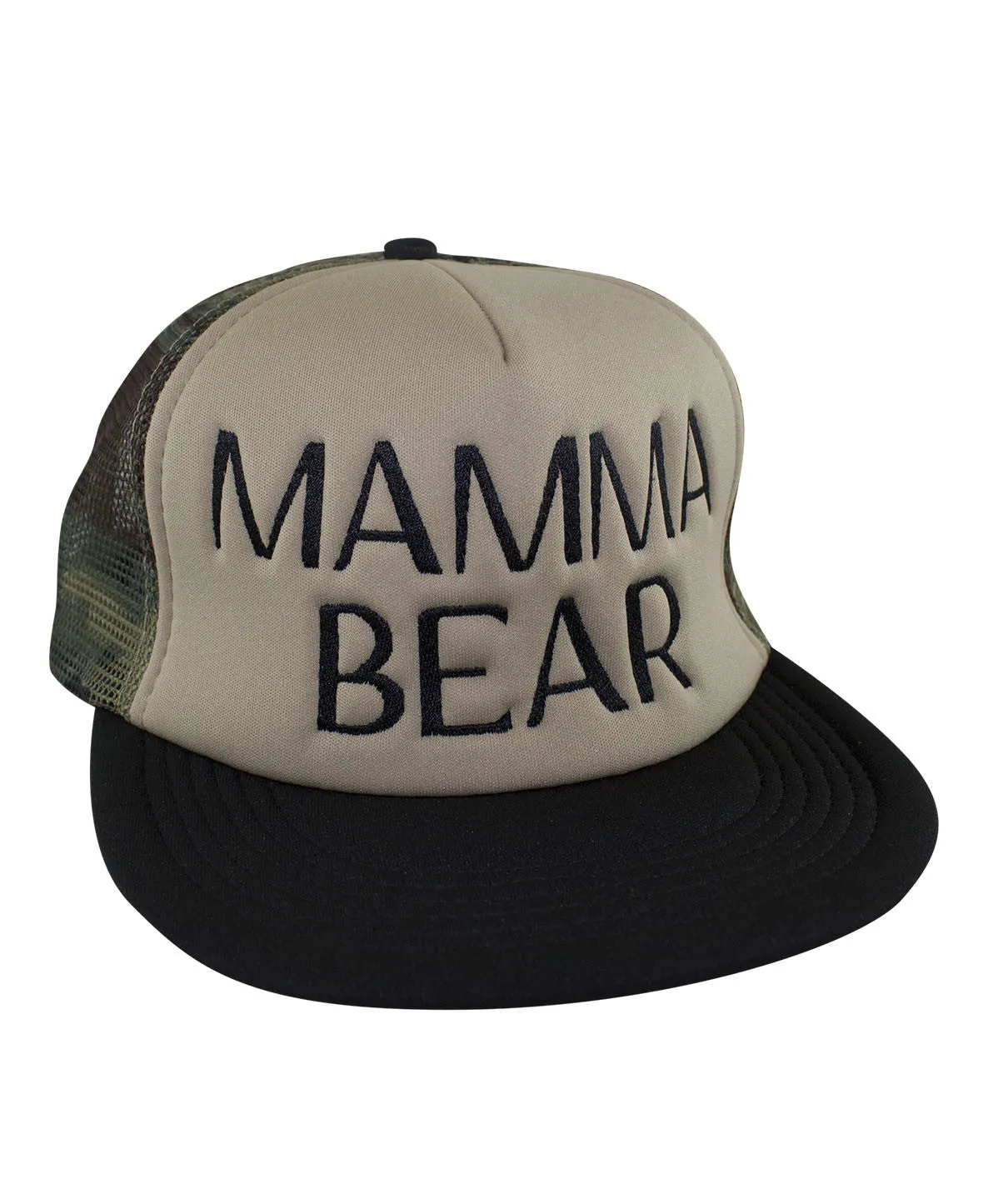 "Mamma Bear" Camo Foam Trucker Hat