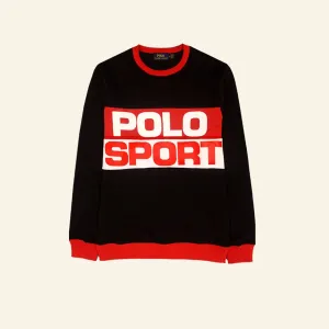 RL - Men 'Black' Premium Polo Sport Fleece Sweatshirt PL603