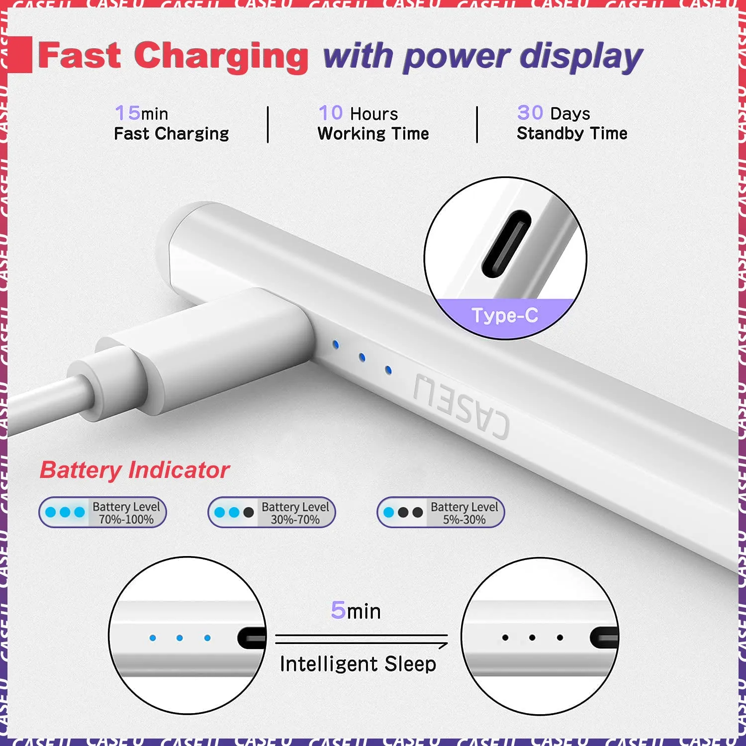 Stylus Pen for iPad with Palm Rejection [Upgraded]