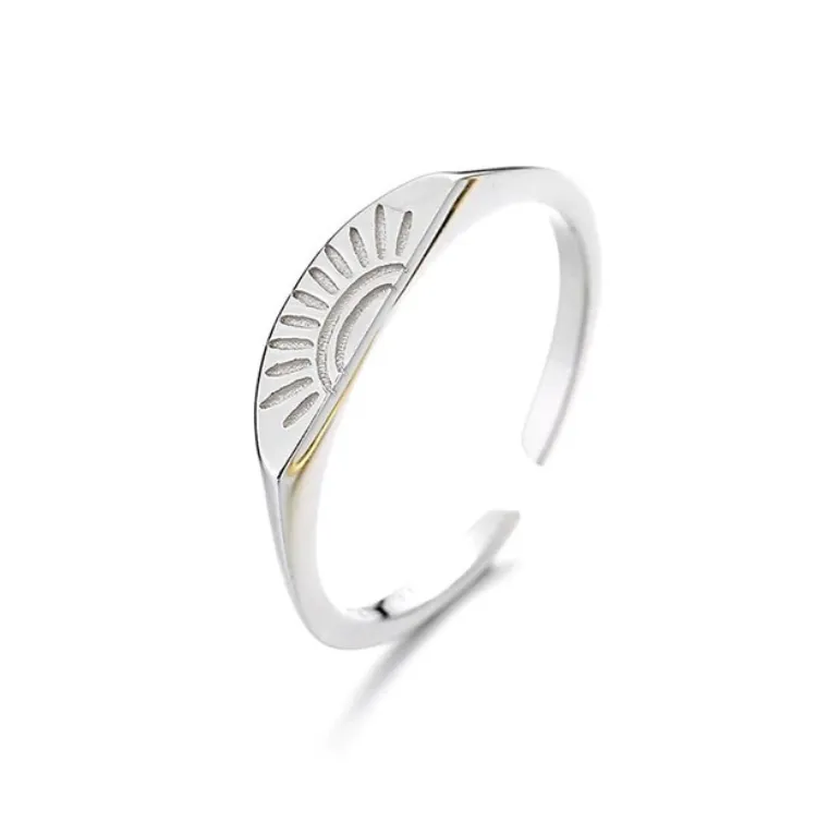 Sun Burst l | Sun Burst Gold Plated Adjustable Ring