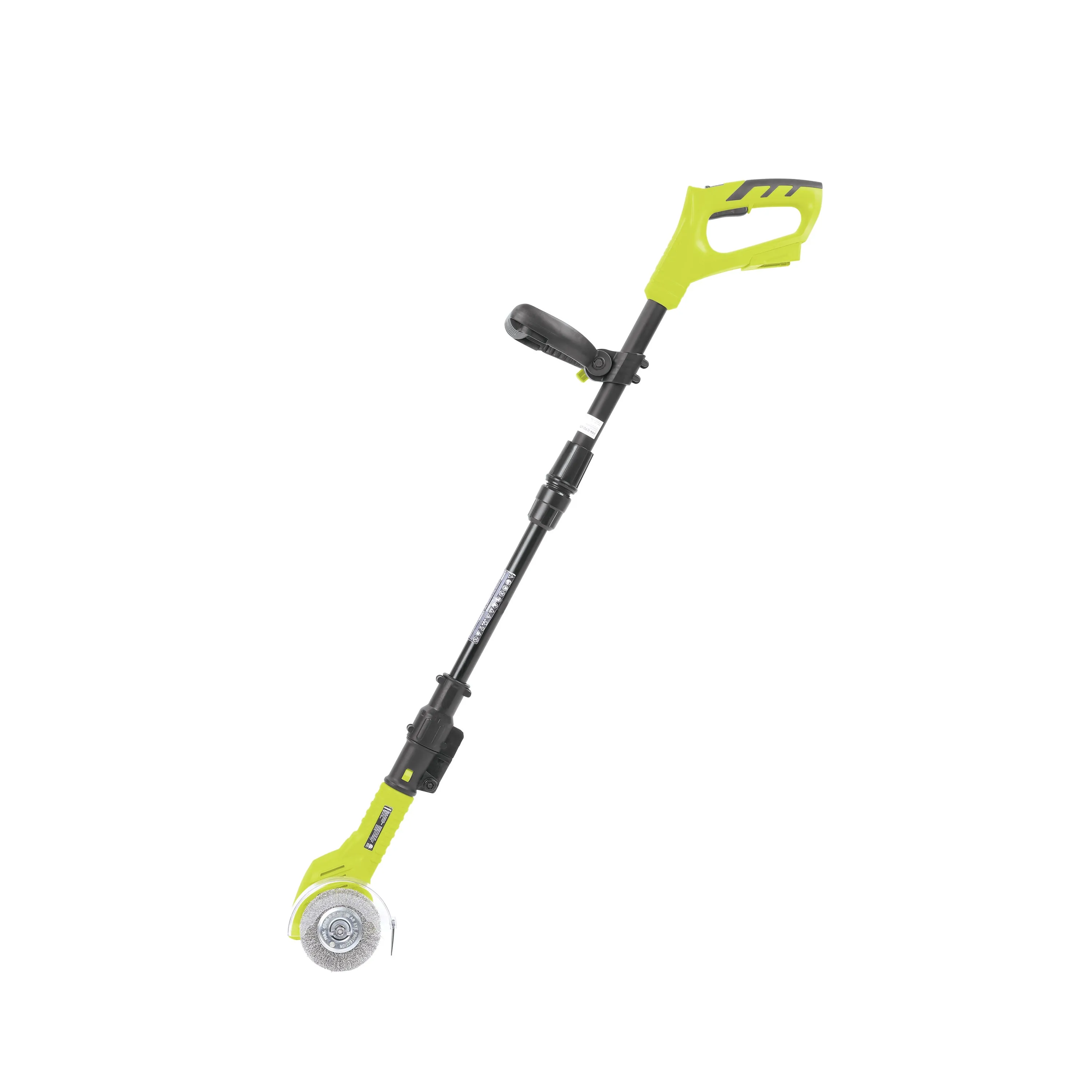 Sun Joe 24V-CTC-CT 24-Volt IONMAX Cordless Weed Sweeper W/ Nylon Brush, Steel Wire Brush, & Adjustable Pole | Sweeper Head W/ Wheel | Tool Only