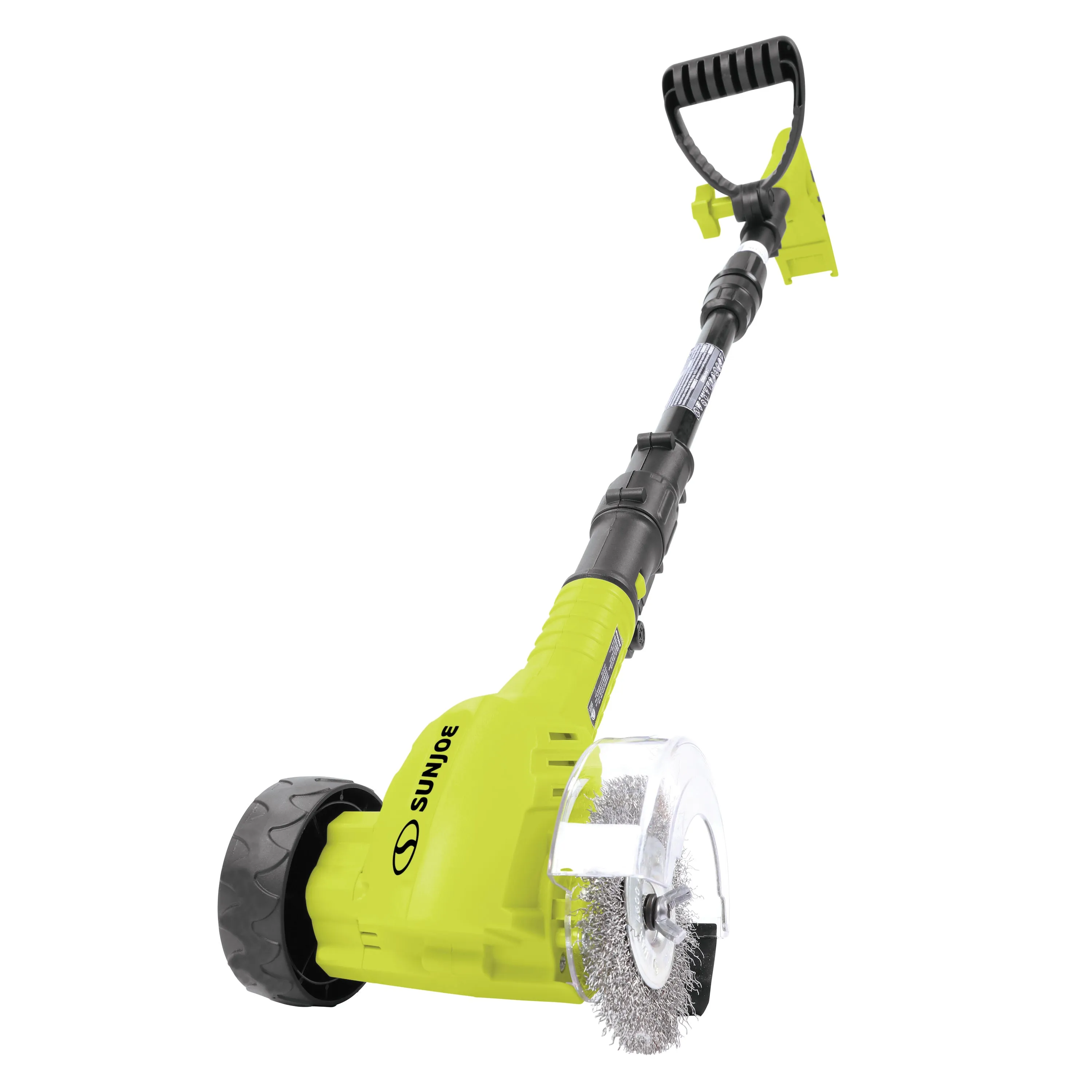 Sun Joe 24V-CTC-CT 24-Volt IONMAX Cordless Weed Sweeper W/ Nylon Brush, Steel Wire Brush, & Adjustable Pole | Sweeper Head W/ Wheel | Tool Only