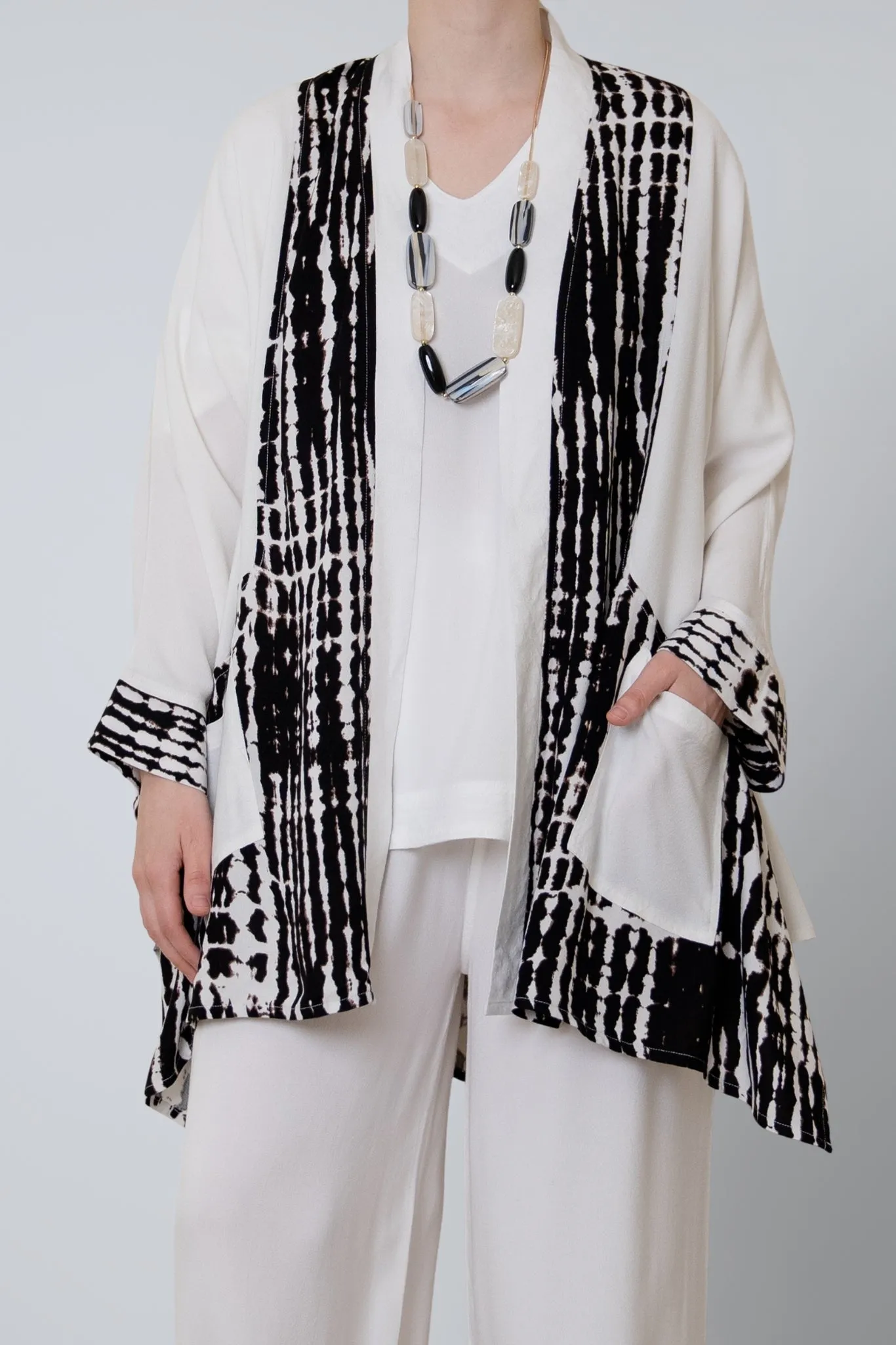 Swing Jacket - White Print