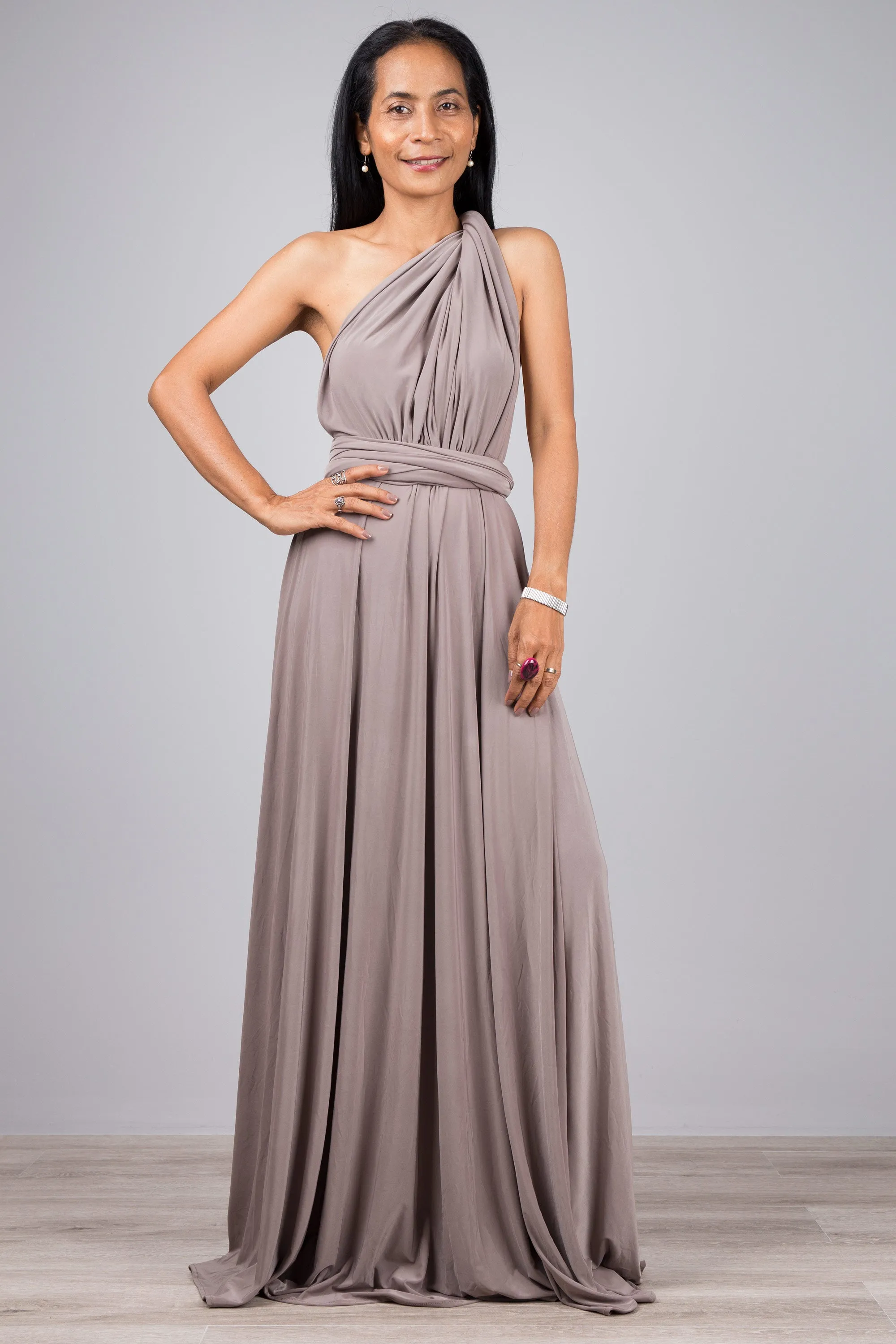 Taupe Convertible Dress