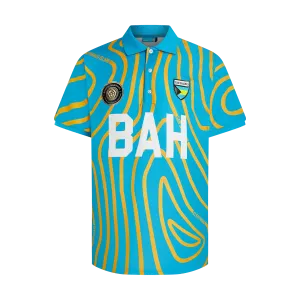 TEAM BAHAMAS POLO-AQUA