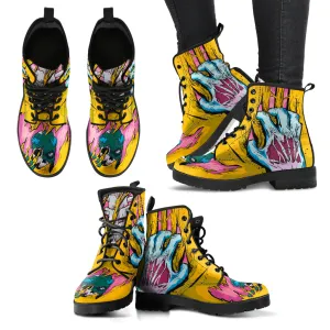 Zombie Leather Boots - FREE SHIPPING WORLDWIDE